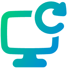 Desktop Refresh Icon from Plump Gradient Set