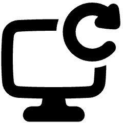 Desktop Refresh Icon from Plump Solid Set