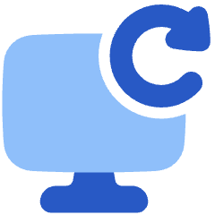 Desktop Refresh Icon from Plump Flat Set