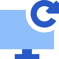 Desktop Refresh Icon from Sharp Flat Set