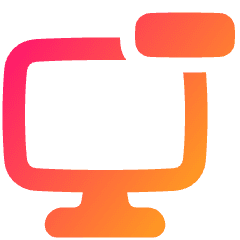 Desktop Remove Icon from Plump Gradient Set