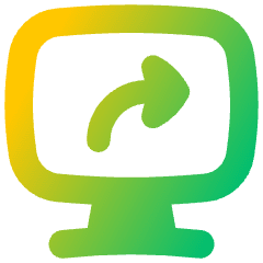 Desktop Screen Share Icon from Flex Gradient Set