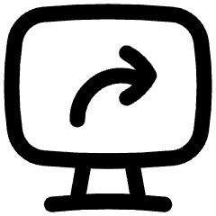 Desktop Screen Share Icon from Flex Line Set