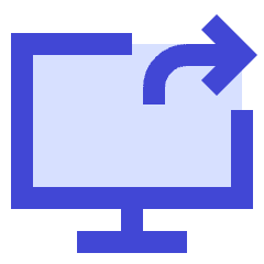 Desktop Screen Share Icon from Sharp Duo Set