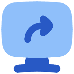 Desktop Screen Share Icon from Flex Flat Set