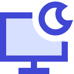 Desktop Screensaver Sleep Icon from Sharp Duo Set