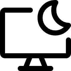 Desktop Screensaver Sleep Icon from Core Line Set