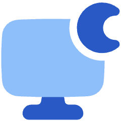 Desktop Screensaver Sleep Icon from Plump Flat Set