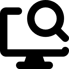 Desktop Search Icon from Core Solid Set