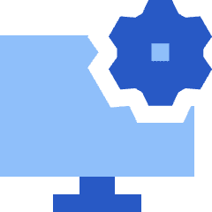 Desktop Setting Icon from Sharp Flat Set
