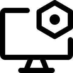 Desktop Setting Bolt Nut Icon from Core Line Set