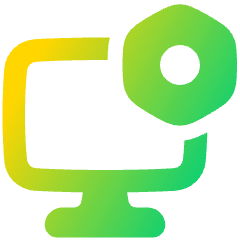 Desktop Setting Bolt Nut Icon from Plump Gradient Set