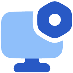 Desktop Setting Bolt Nut Icon from Plump Flat Set