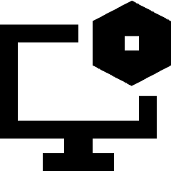 Desktop Setting Bolt Nut Icon from Sharp Solid Set