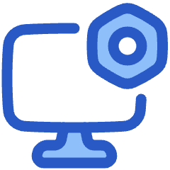 Desktop Setting Bolt Nut Icon from Plump Duo Set