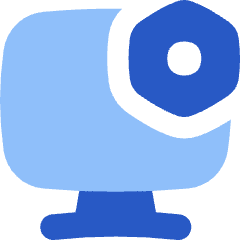 Desktop Setting Bolt Nut Icon from Flex Flat Set