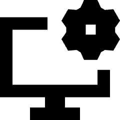 Desktop Setting Icon from Sharp Solid Set