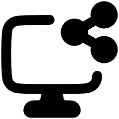 Desktop Share Icon from Plump Remix Set
