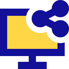 Desktop Share Icon from Sharp Pop Set