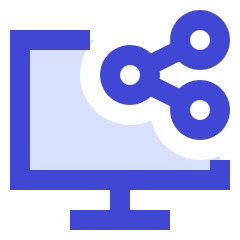 Desktop Share Icon from Sharp Duo Set