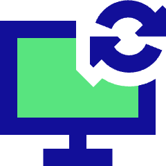 Desktop Sync Icon from Sharp Pop Set