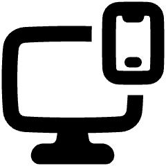 Desktop Sync Phone Icon from Plump Solid Set