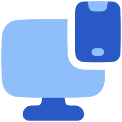 Desktop Sync Phone Icon from Plump Flat Set