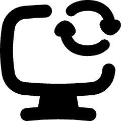 Desktop Sync Icon from Flex Solid Set