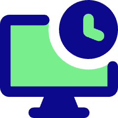 Desktop Time Icon from Core Pop Set