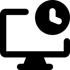 Desktop Time Icon from Core Remix Set