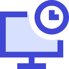 Desktop Time Icon from Sharp Duo Set