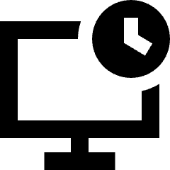 Desktop Time Icon from Sharp Remix Set