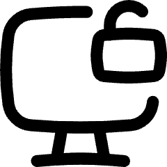 Desktop Unlock Icon from Flex Line Set