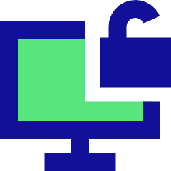 Desktop Unlock Icon from Sharp Pop Set