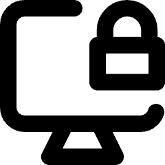 Desktop Unlock Icon from Micro Line Set
