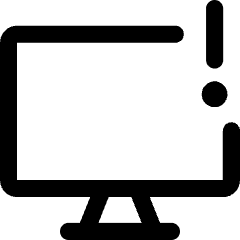 Desktop Warning Icon from Core Line Set