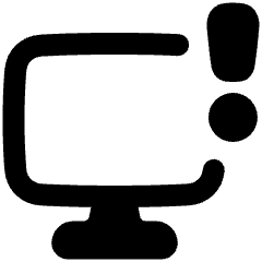Desktop Warning Icon from Plump Remix Set