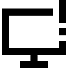 Desktop Warning Icon from Sharp Remix Set