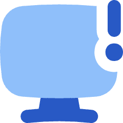 Desktop Warning Icon from Flex Flat Set