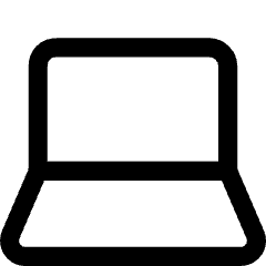 Laptop Icon from Core Line Set