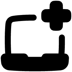 Laptop Add Plus Icon from Plump Remix Set