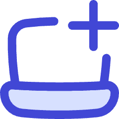 Laptop Add Plus Icon from Flex Duo Set