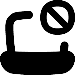 Laptop Block Remove Icon from Flex Solid Set