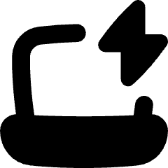 Laptop Charging Icon from Flex Solid Set