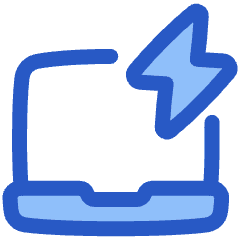 Laptop Charging Icon from Plump Duo Set