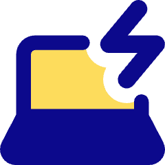 Laptop Charging Icon from Core Pop Set