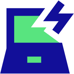 Laptop Charging Icon from Sharp Pop Set