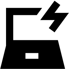 Laptop Charging Icon from Sharp Remix Set