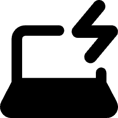 Laptop Charging Icon from Core Remix Set