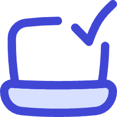 Laptop Check Validate Icon from Flex Duo Set
